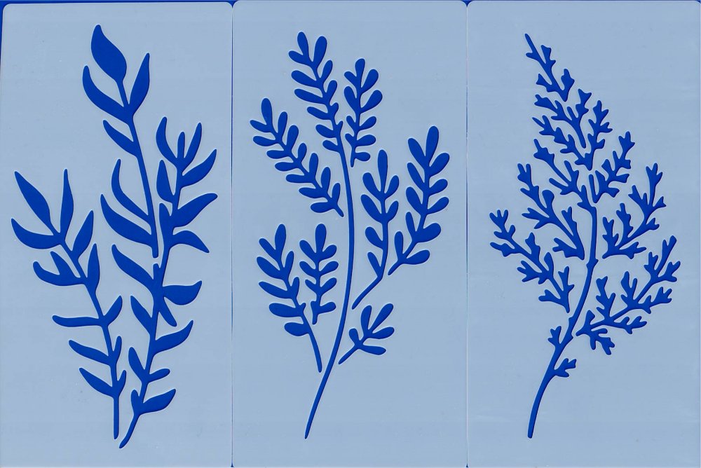 Skabeloner, småblomster og græsser, 18 stk. - Billede 4